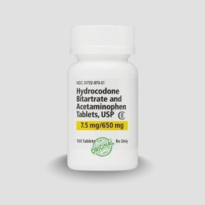 Hydrocodone 7.5/650mg